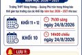 THÔNG BÁO TỰU TRƯỜNG, NĂM HỌC 2026 – 2027